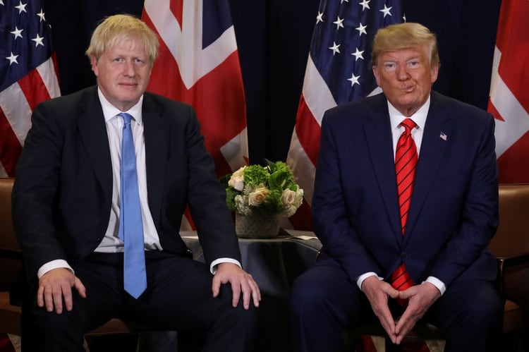 Boris Johnson y Donald Trump (Reuters)