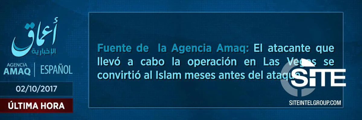 Amaq también publicó el comunicado en español