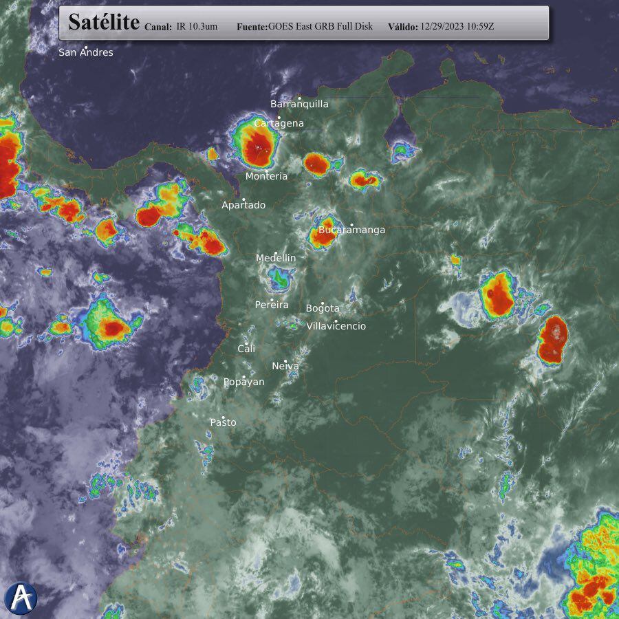 Este 29 de diciembre, Colombia presenta condiciones meteorológicas favorables para viajar - crédito @AerocivilCol/X