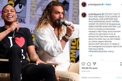 Jason Momoa se unió a las acusaciones de Ray Fisher contra Joss Whedon