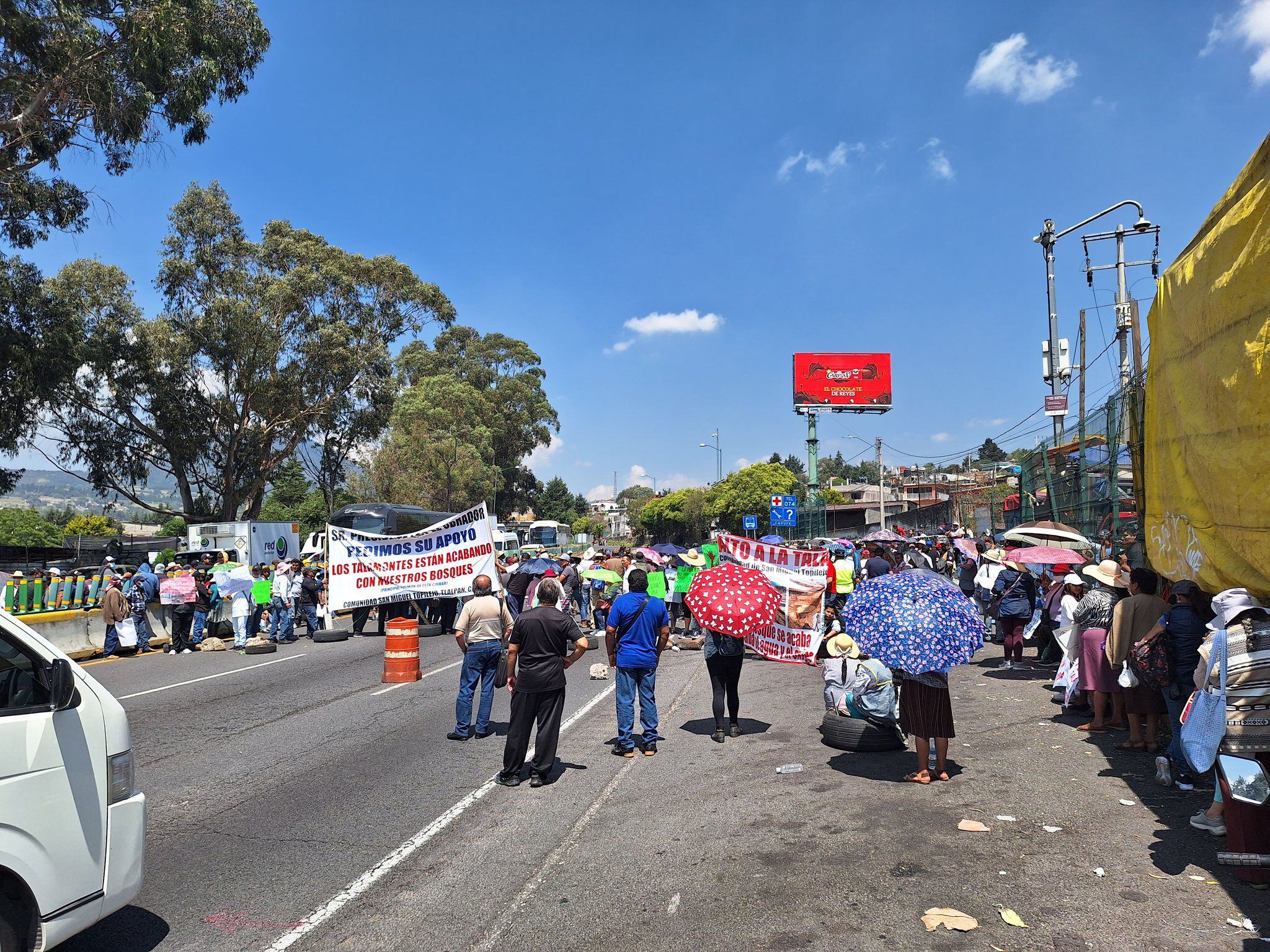 Bloqueo carretera México-Cuernavaca