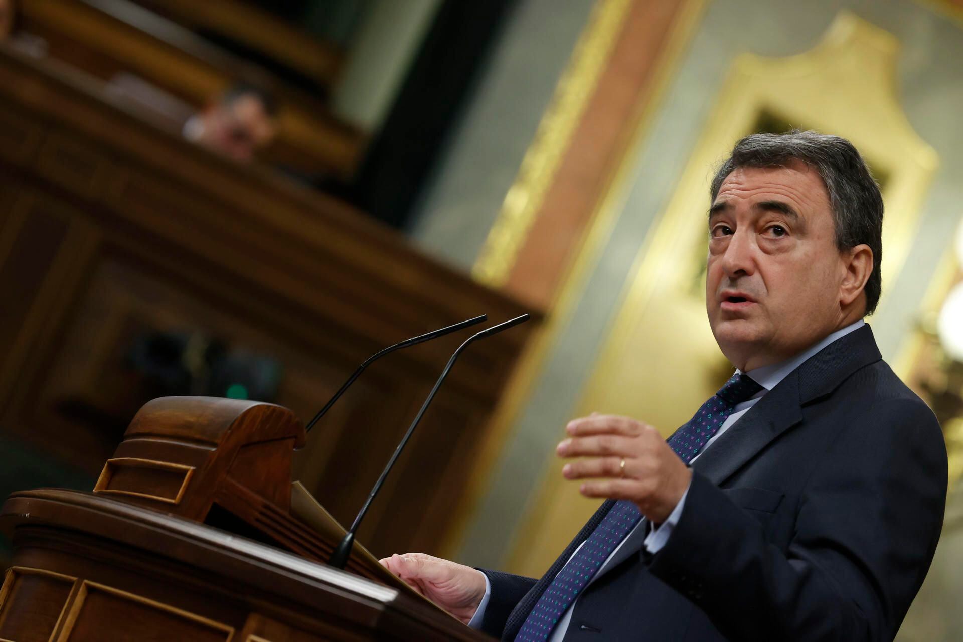 Aitor Esteban (PNV) en el Congreso de los Diputados. (EFE/ Javier Lizon)