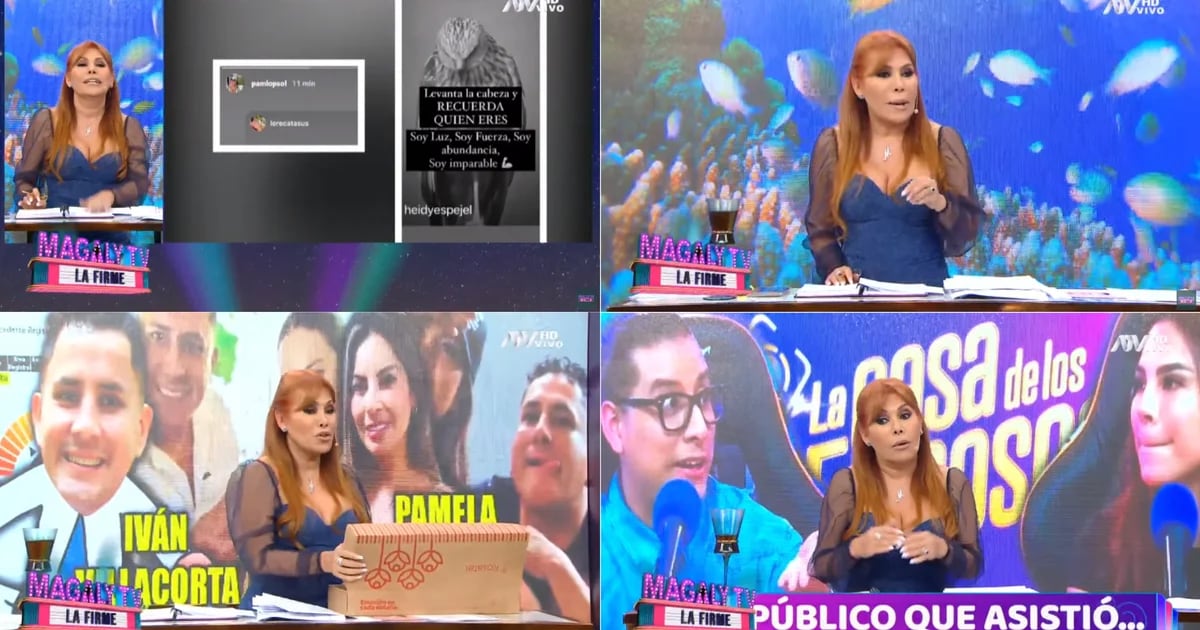 Magaly TV La Firme: Paco Bazán sends flowers to Magaly Medina and Pamela Franco does not sell out concert in Europe