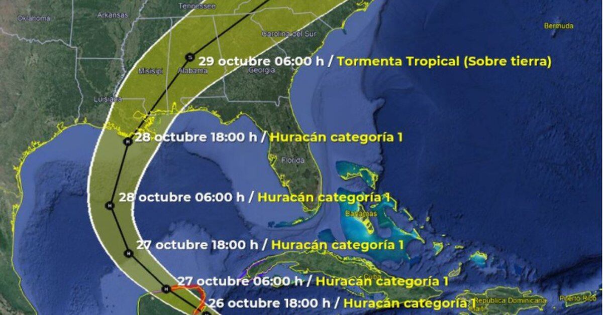 A que hora y donde llegará la tormenta tropical Zeta a Quintana Roo