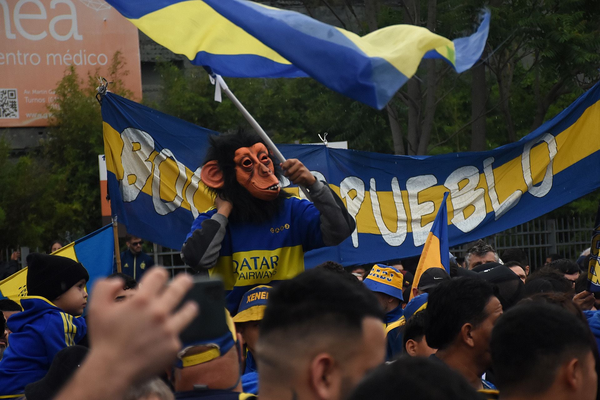 Banderazo apoyo Riquelme Boca