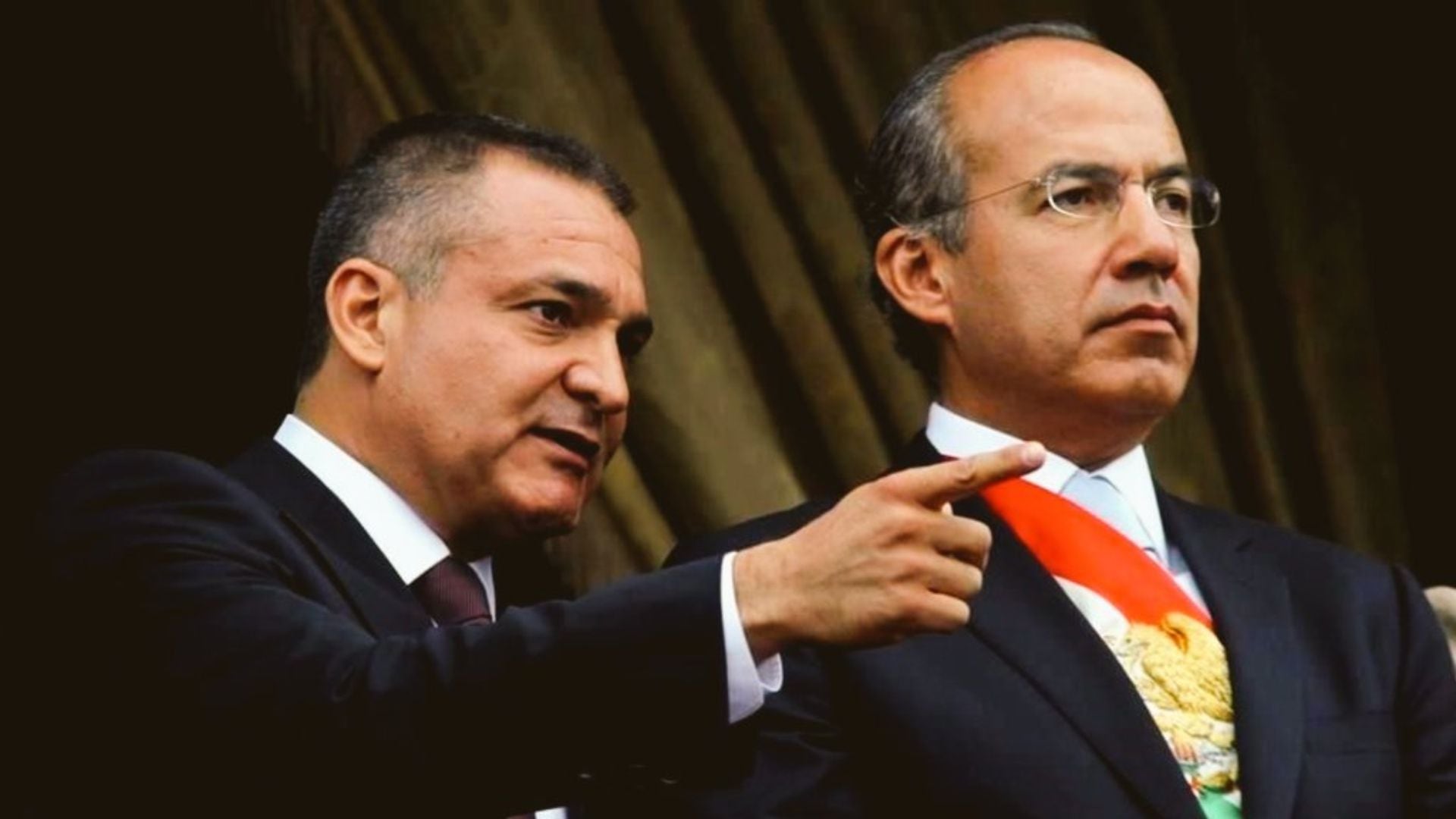 García Luna era la mano derecha del expresidente Felipe Calderón en temas de seguridad. | Foto: X @piojo22e