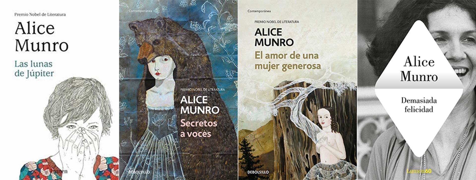 Algunos libros de Alice Munro.