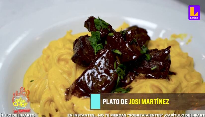 Así se ve el plato de Josi Martínez.