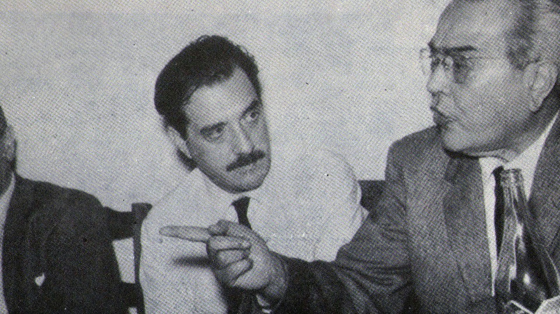 Raúl Alfonsín y Ricardo Balbín