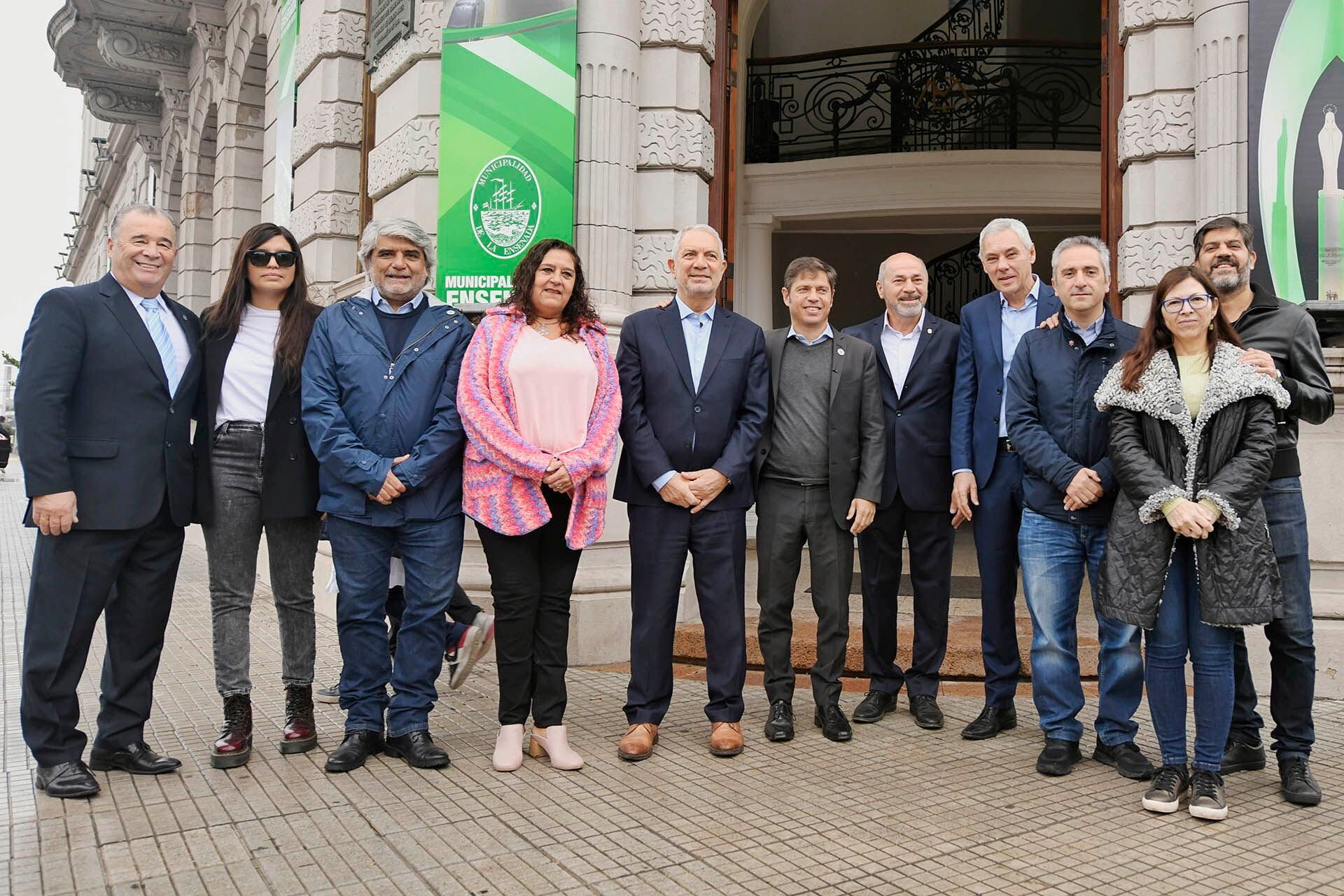 Axel Kicillof con Mario Secco en Ensenada