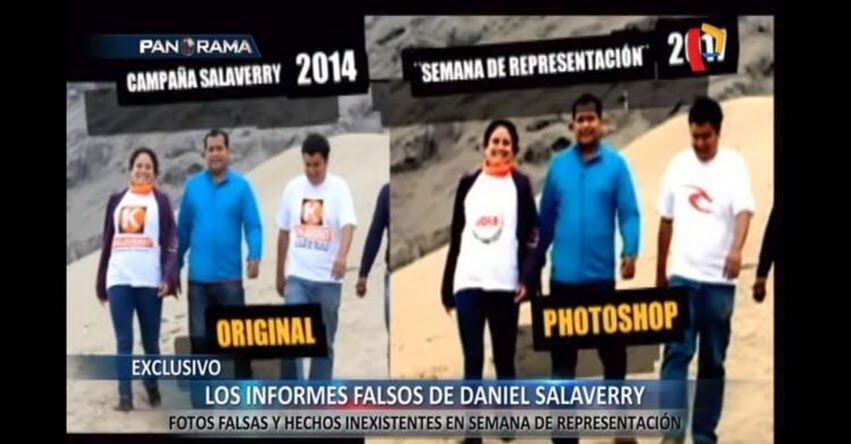 Según la denuncia de Panorama, Daniel Salaverry habría consignado información falsa de reuniones y visitas en su semana de representación, incluyendo fotos trucadas - crédito: Captura de video / Panorama