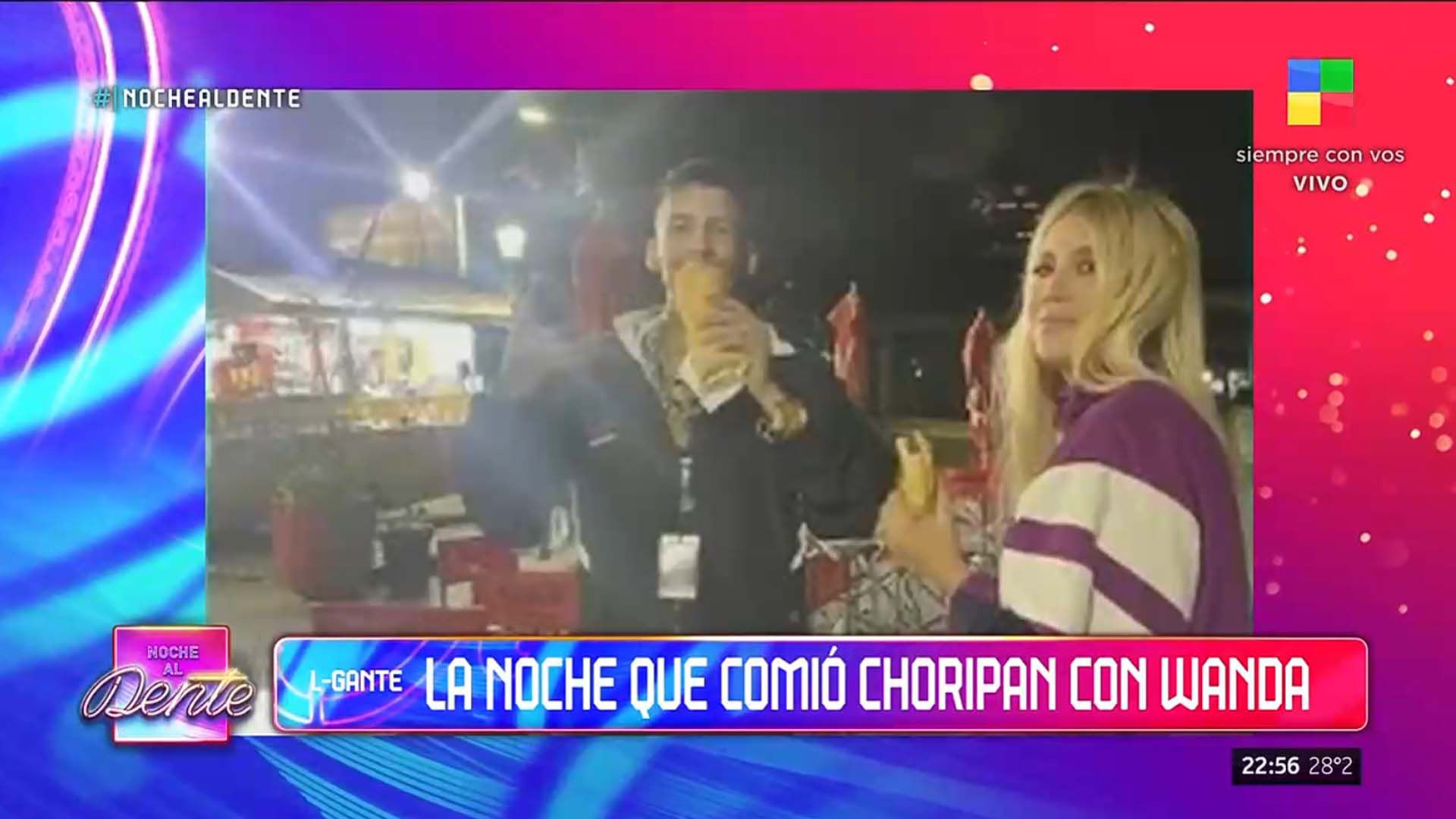 L-Gante contó la anécdota desconocida de una salida con Wanda Nara: "Fuimos a un puesto de choripanes"