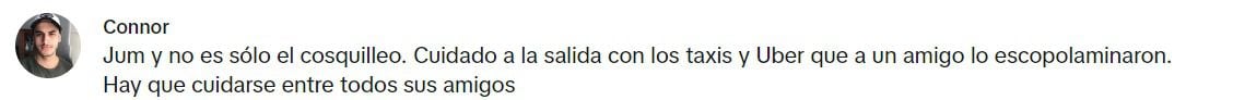 Esta es otra denuncia realizada por usuarios en el video de Isabella - crédito Tiktok