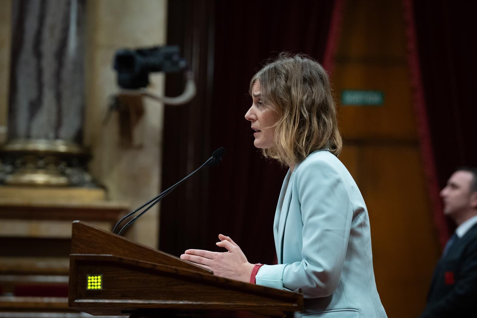 13/12/2023 La líder de los comuns en el Parlament, Jéssica Albiach, en el pleno del Parlament POLITICA CATALUÑA ESPAÑA EUROPA BARCELONA DAVID ZORRAKINO - EUROPA PRESS 