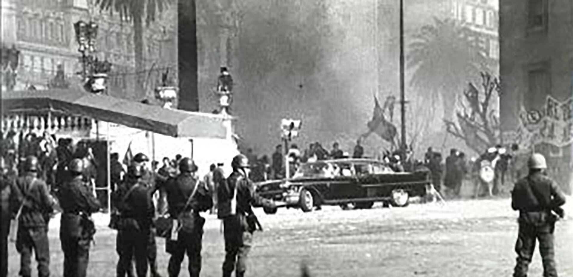 Disturbios en Plaza de Mayo Cámpora 25/5/73