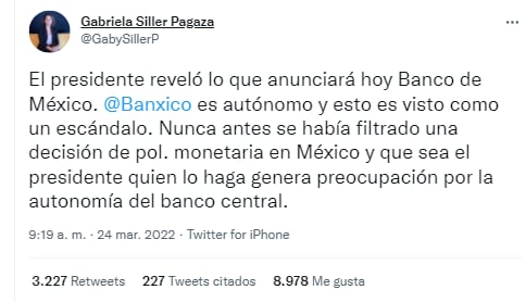 Gabriela Siller, Diretora de Análise Econômica da Base do Grupo Financiero