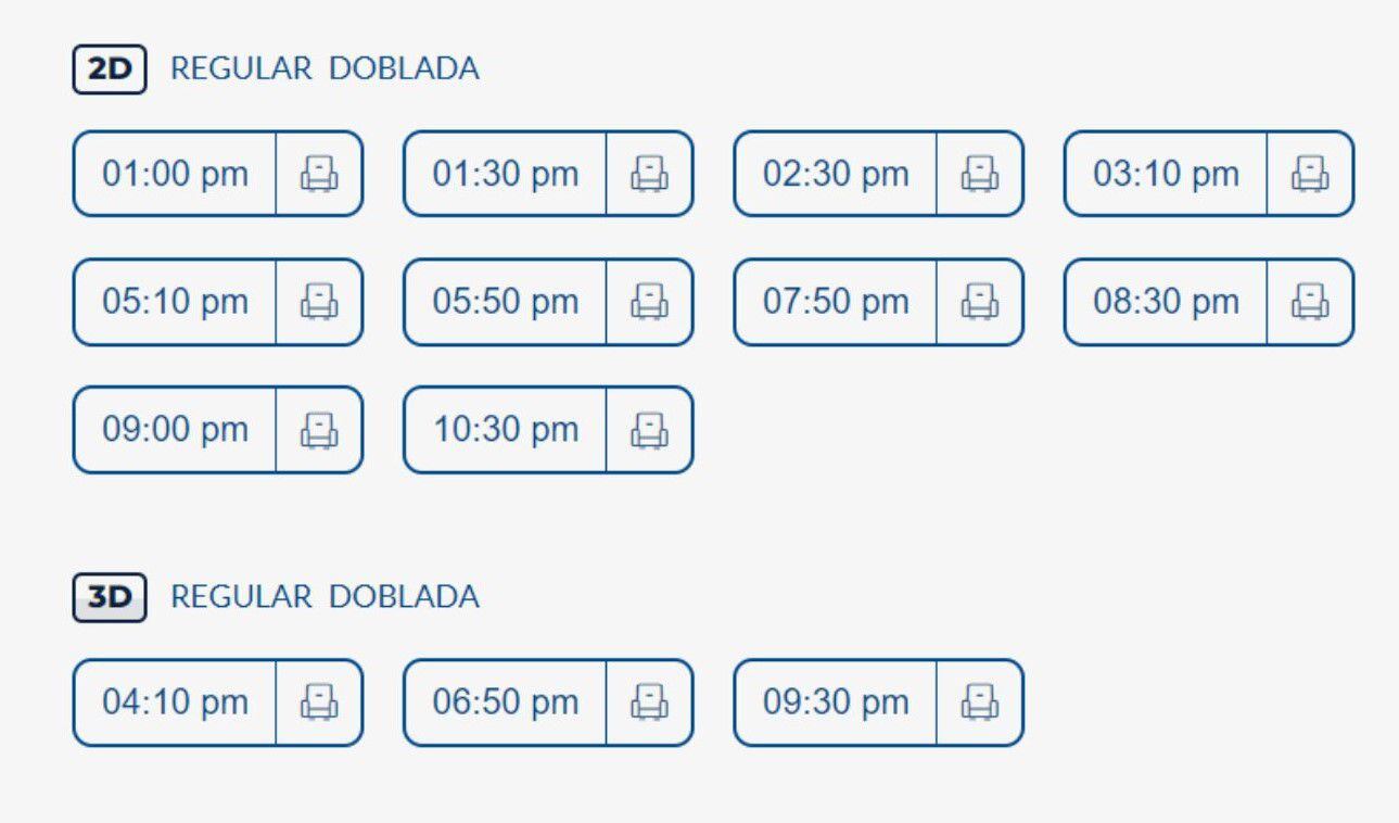 Horarios para Cineplanet Pro, sábado 10 de junio.