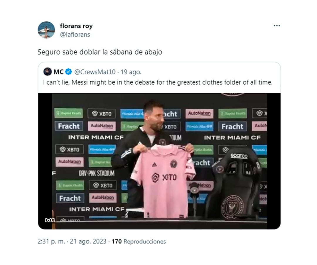 El astronómico precio de la camiseta que usó Messi en el video del