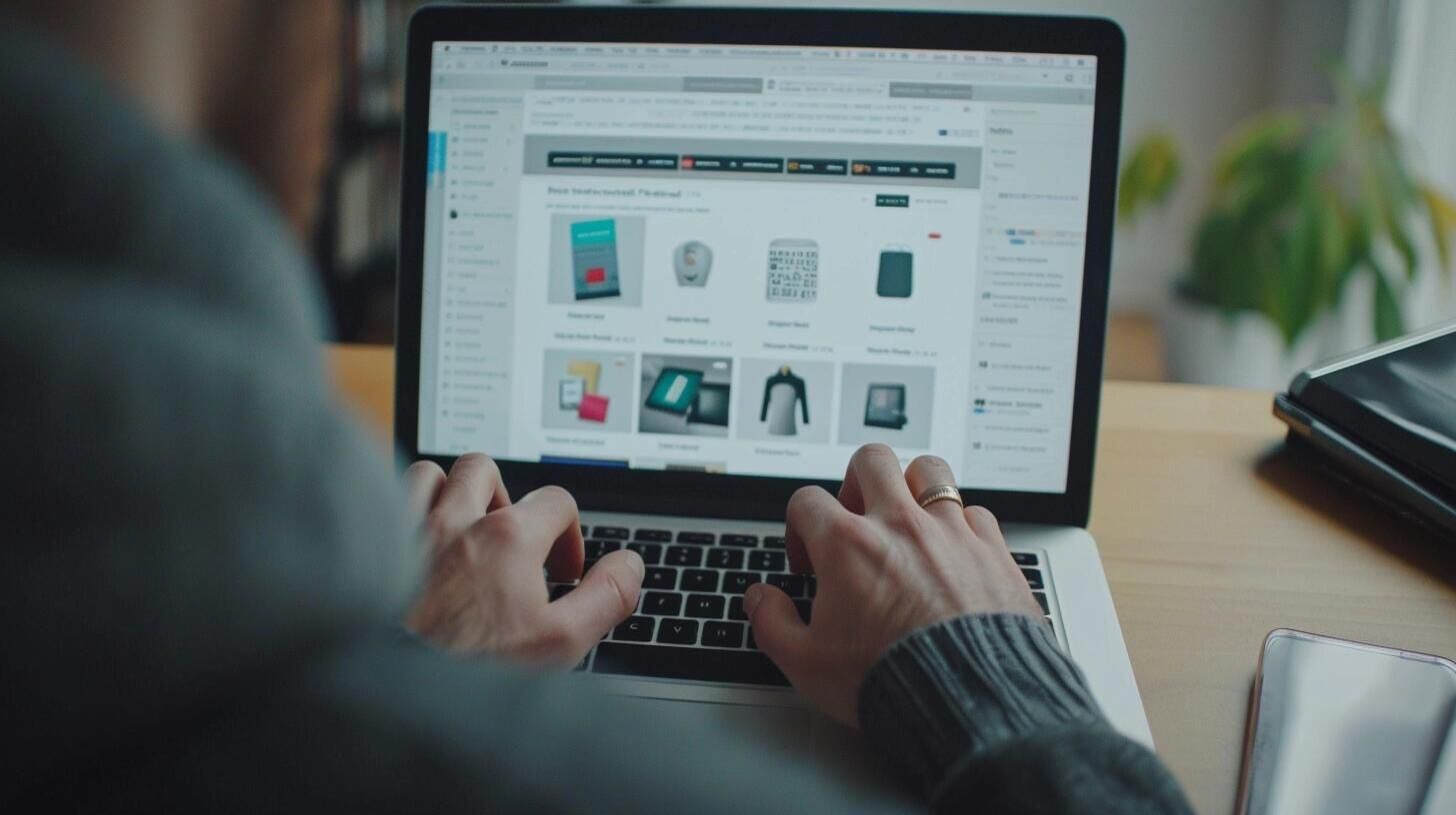 Un hombre sentado frente a su laptop, realizando una compra online, con una tarjeta de crédito en la mano. La imagen ilustra la comodidad y eficacia del comercio electrónico, mostrando cómo los consumidores pueden gestionar sus transacciones financieras desde casa. Refleja la modernización de las prácticas de compra y la influencia de las promociones en línea y eventos como el Black Friday en el comportamiento de los consumidores. (Imagen ilustrativa Infobae)