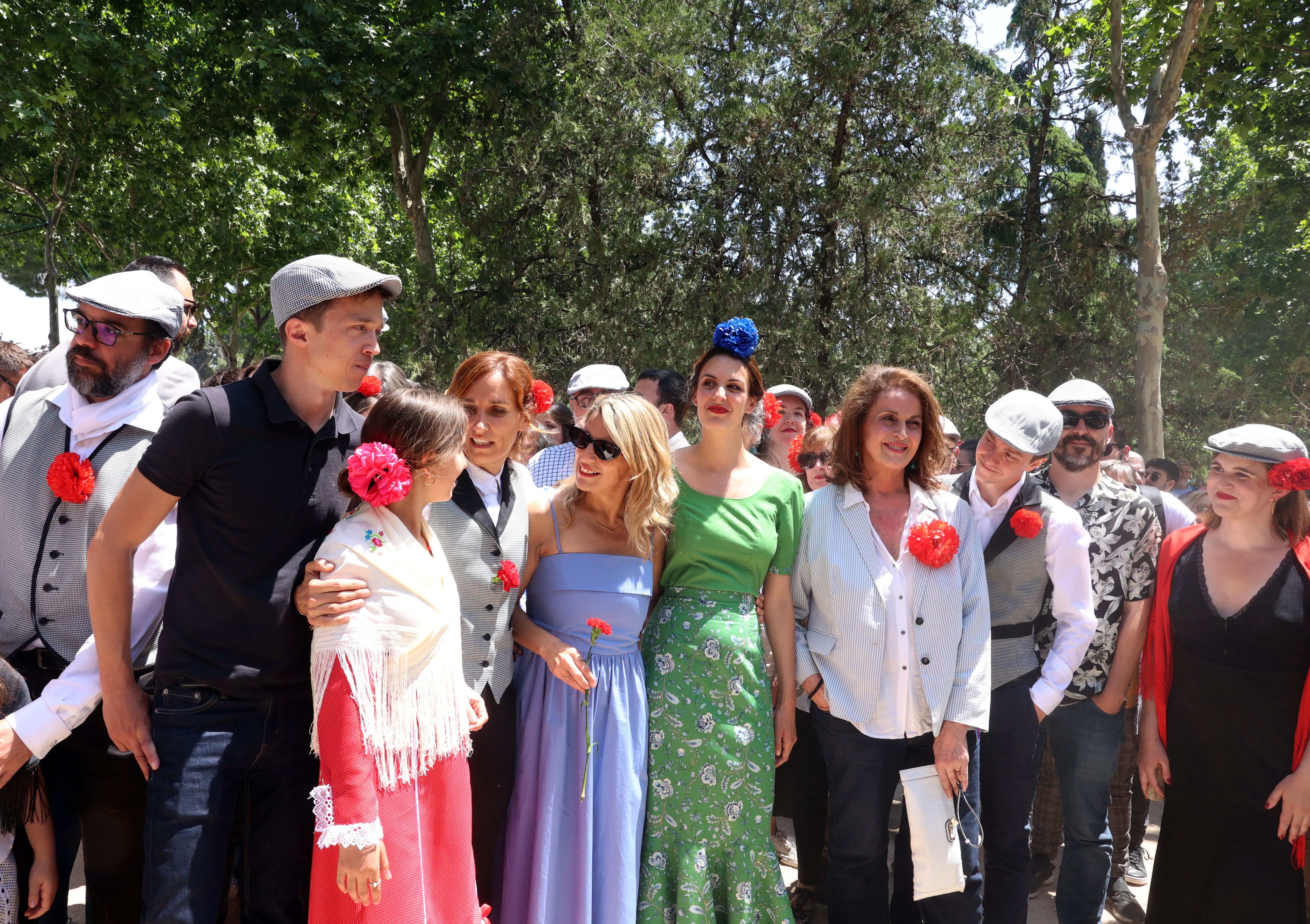 Íñigo Errejón, Mónica García, Yolanda Díaz, Mónica García y Rita Maestre