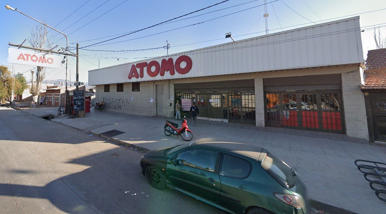 El supermercado Atomo de Las Heras que fue foco de conflictos (Google Maps)
