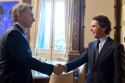 Mauricio Macri y Jose María Aznar