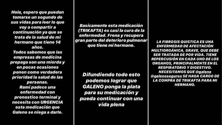 La hermana mayor de Ramiro, Federica Merlo, decidió contar la historia de Ramiro vía redes sociales. 