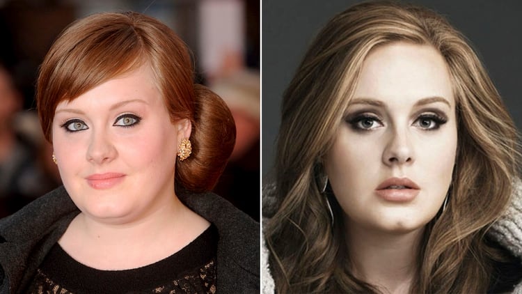 El antes y después de Adele
