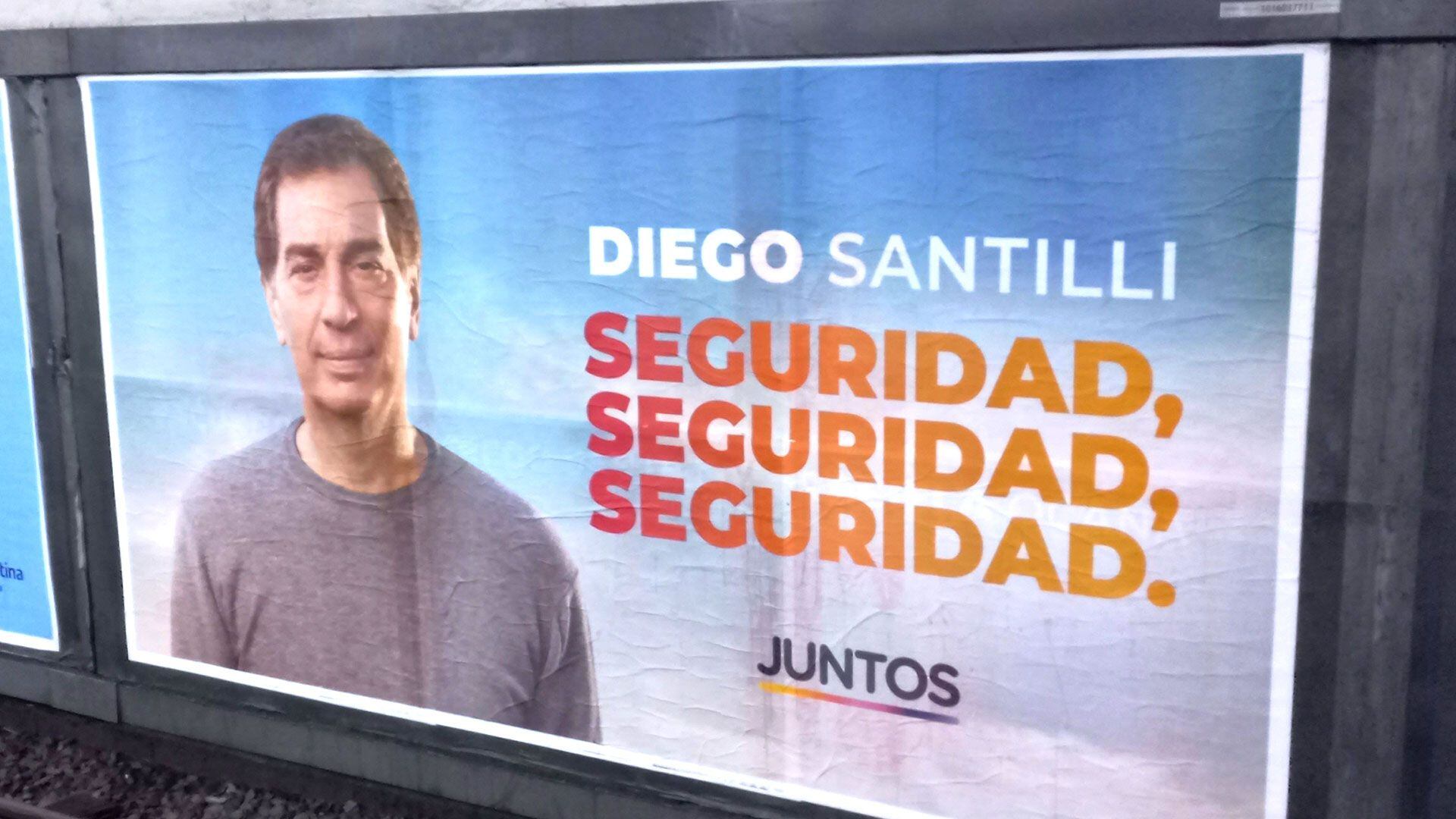 Diego-Santilli-lanzo-nuevos-afiches-de-campaña-sobre-la-inseguridad