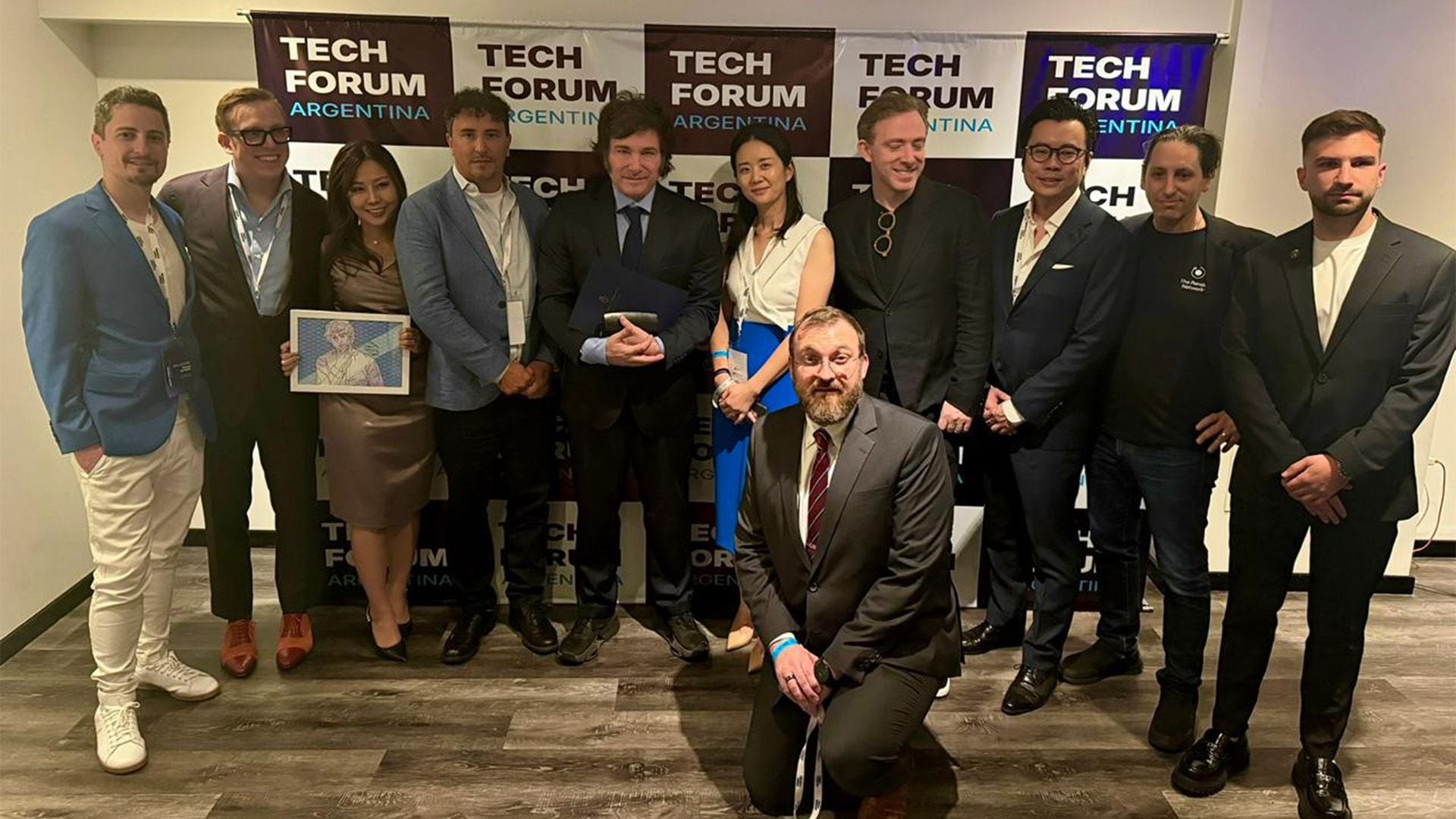  Milei disertó en el Tech Forum Argentina, evento que reunió en el Hotel Libertador a referentes de la tecnología y las finanzas digitales