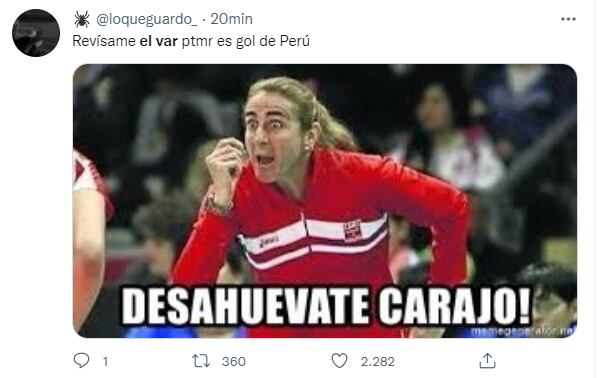 Peruvian fans explode on social media for goal not charged to the national team.