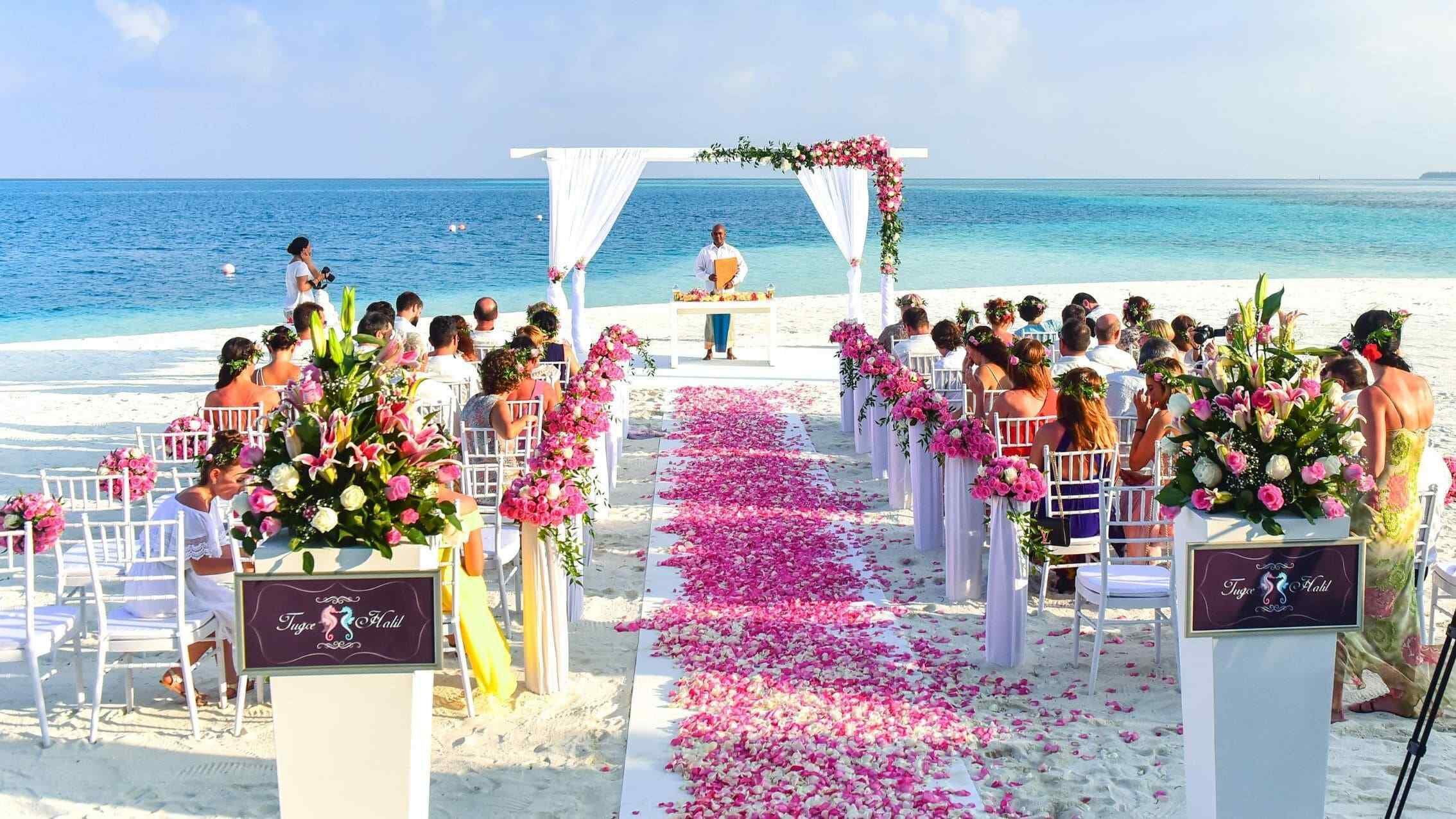 Una clásica boda en la playa 