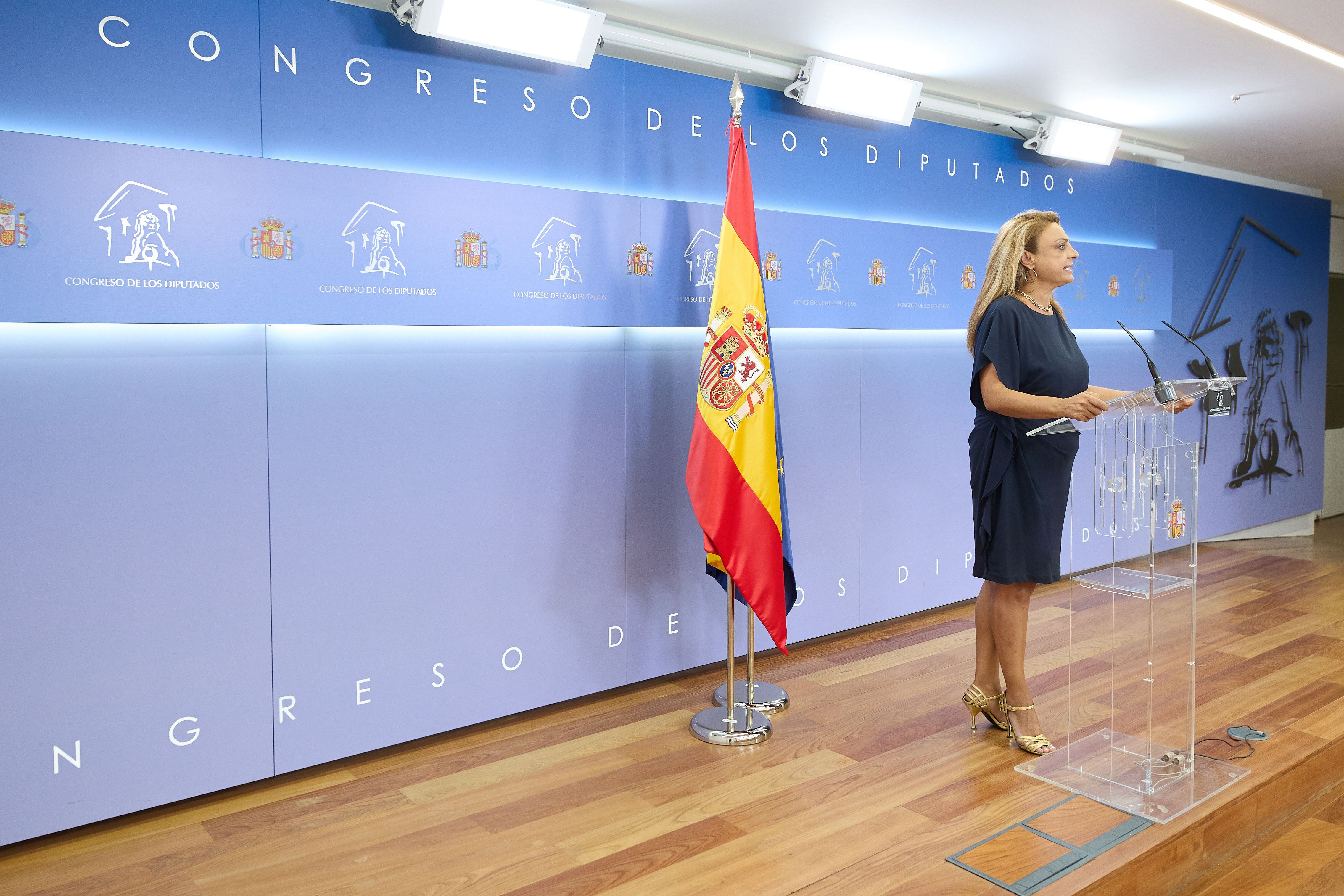 Cristina Valido, única diputada de Coalición Canaria en el Congreso de los Diputados. (Jesús Hellín - Europa Press) 