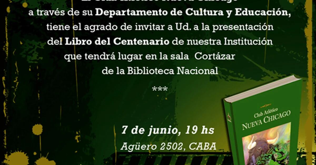 Nueva Chicago presenta su Libro del Centenario - Infobae