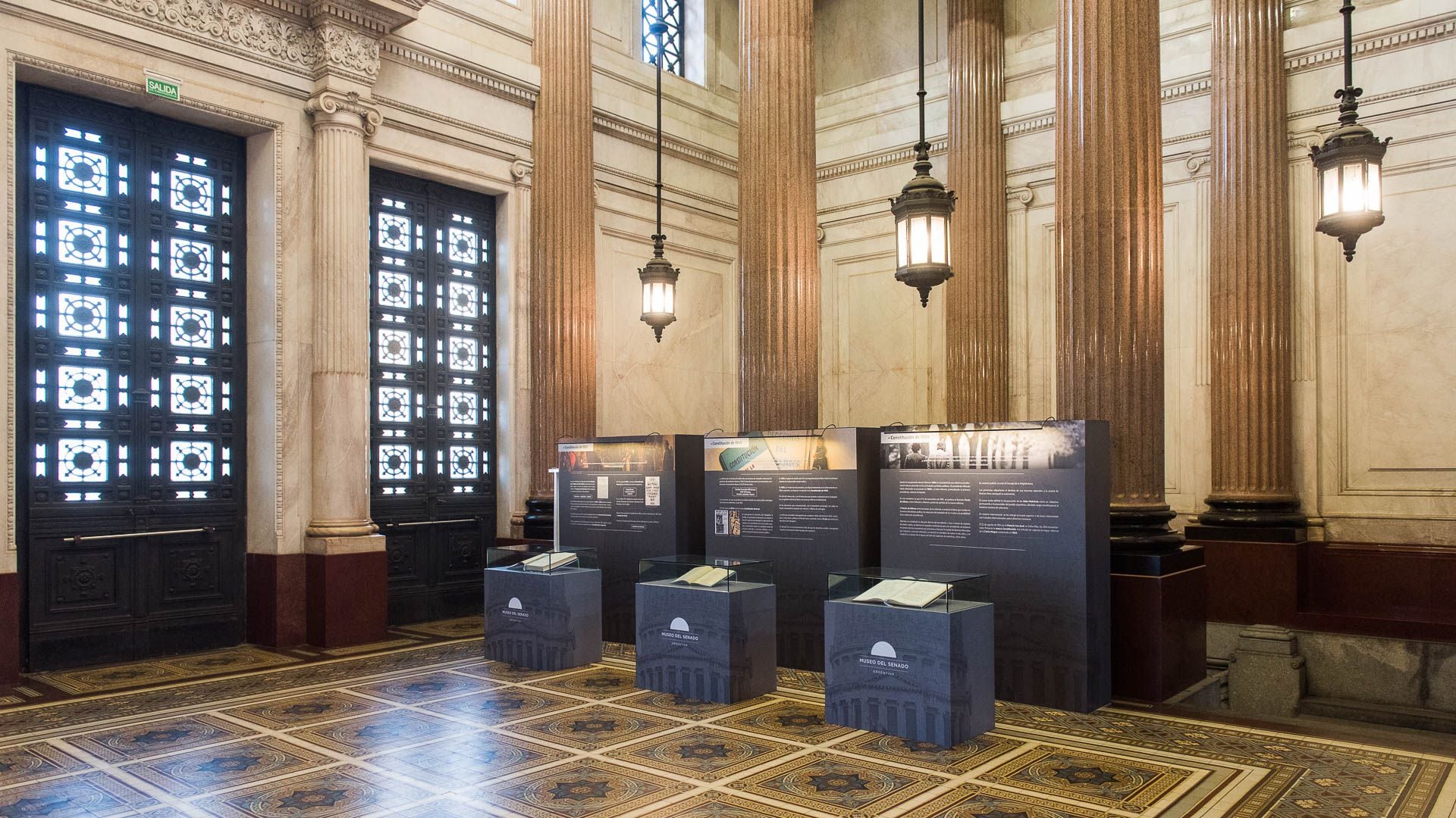 La entrada principal del Congreso, por donde ingresa el presidente de la Nación cuando asume su cargo y el 1° de marzo de cada año, en la inauguración de las sesiones ordinarias (Gustavo Gavotti)