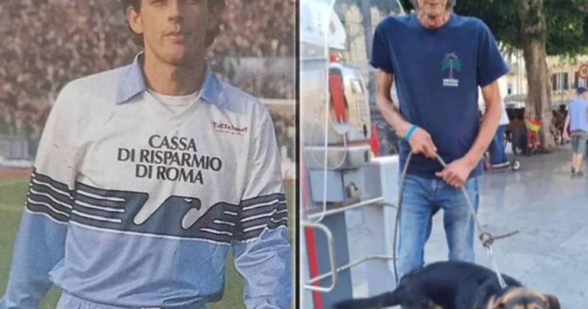 Ex calciatore italiano d’elite che vive per strada ed è “malato e malnutrito”