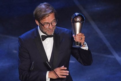 Klopp ganó el premio al mejor entrenador en 2019 (Foto: AFP)