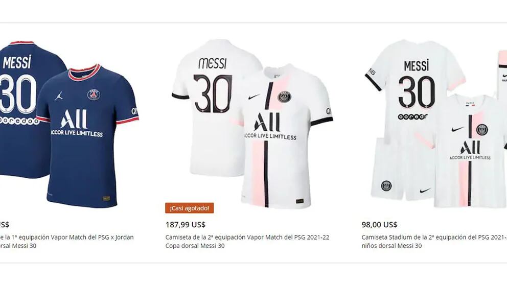 Estos son los precios de las camisetas de Messi del PSG y del Barça -  Forbes España