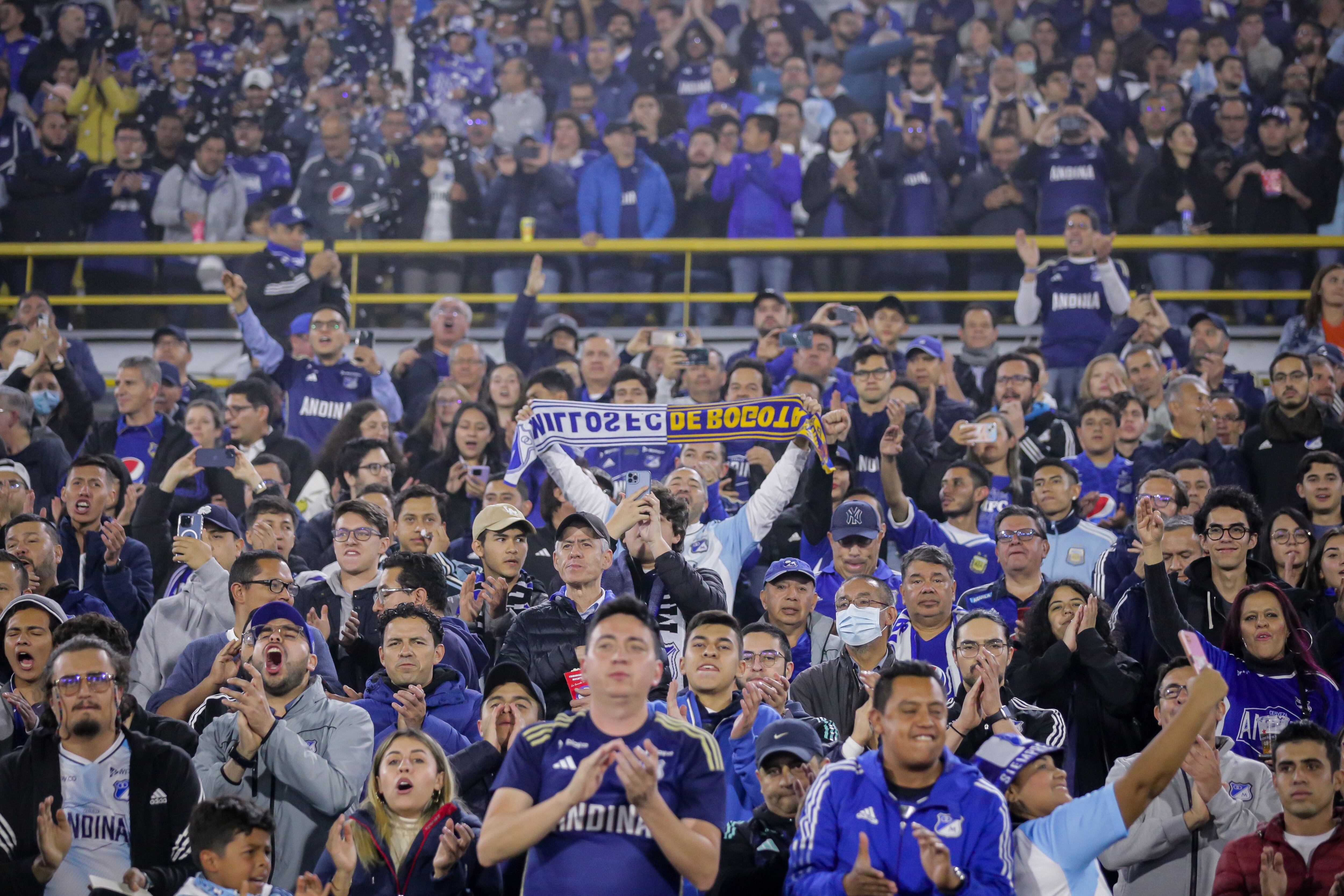 Millonarios FC enfrentó al América de Cali por partido válido de la fecha 5 de la Liga BetPlay I 2024, en el estadio Nemesio Camacho El Campin - crédito Colprensa/Mariano Vimos