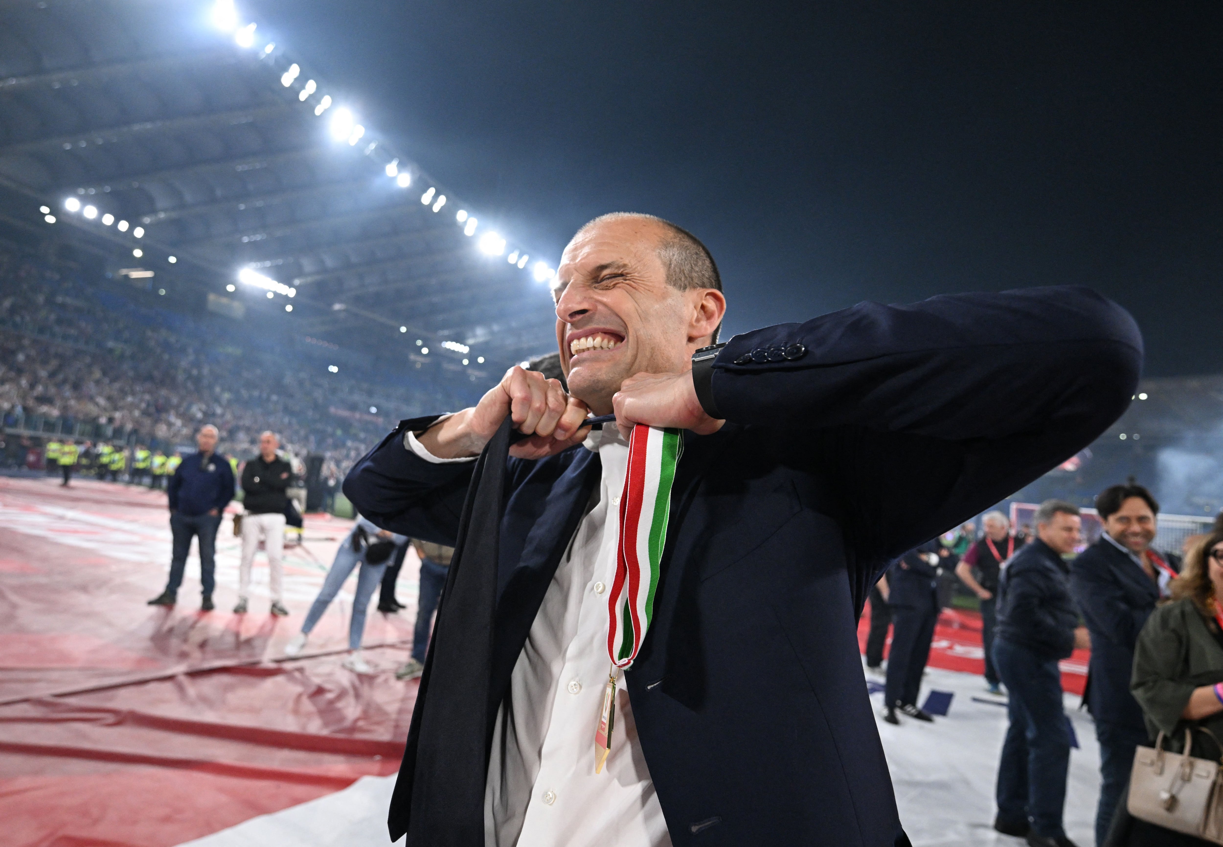 Allegri fue campeón de la Copa Italia hace dos días: Juventus decidió despedirlo (Foto: Reuters/Alberto Lingria)