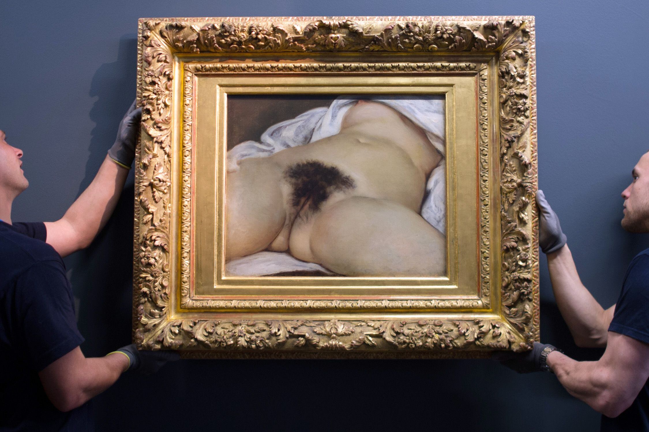  “El origen del mundo” de Gustave Courbet (AFP PHOTO / SEBASTIEN BOZON)