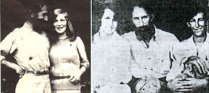 Junto a su segunda mujer, María Elena Bravo, y los hijos de su primer matrimonio