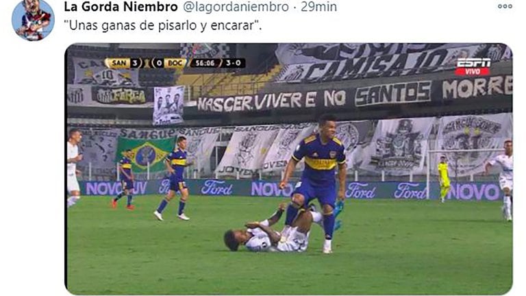Estallaron los memes por la eliminación de Boca contra Santos en la Copa Libertadores