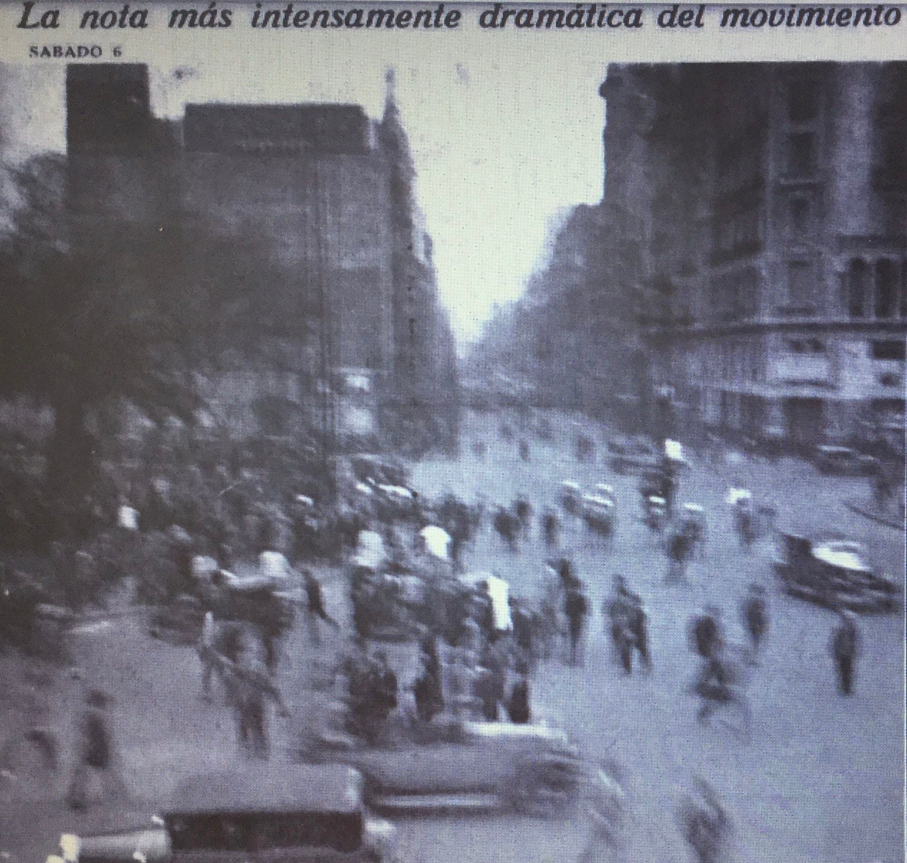 Sábado 6 a la mañana: tiroteo en la esquina del Congreso (Revista Caras y Caretas)