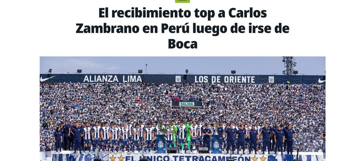 Alianza Lima hace oficial el fichaje del defensa Carlos Zambrano