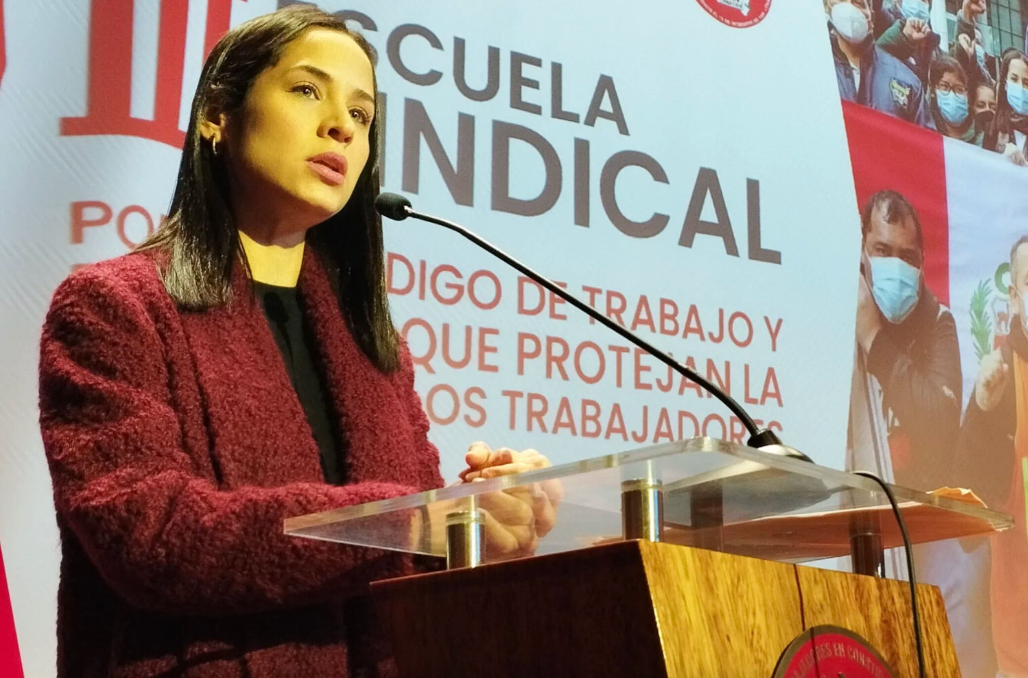 Sigrid Bazán presidió la Comisión de Trabajo en el Congreso durante la última legislatura.