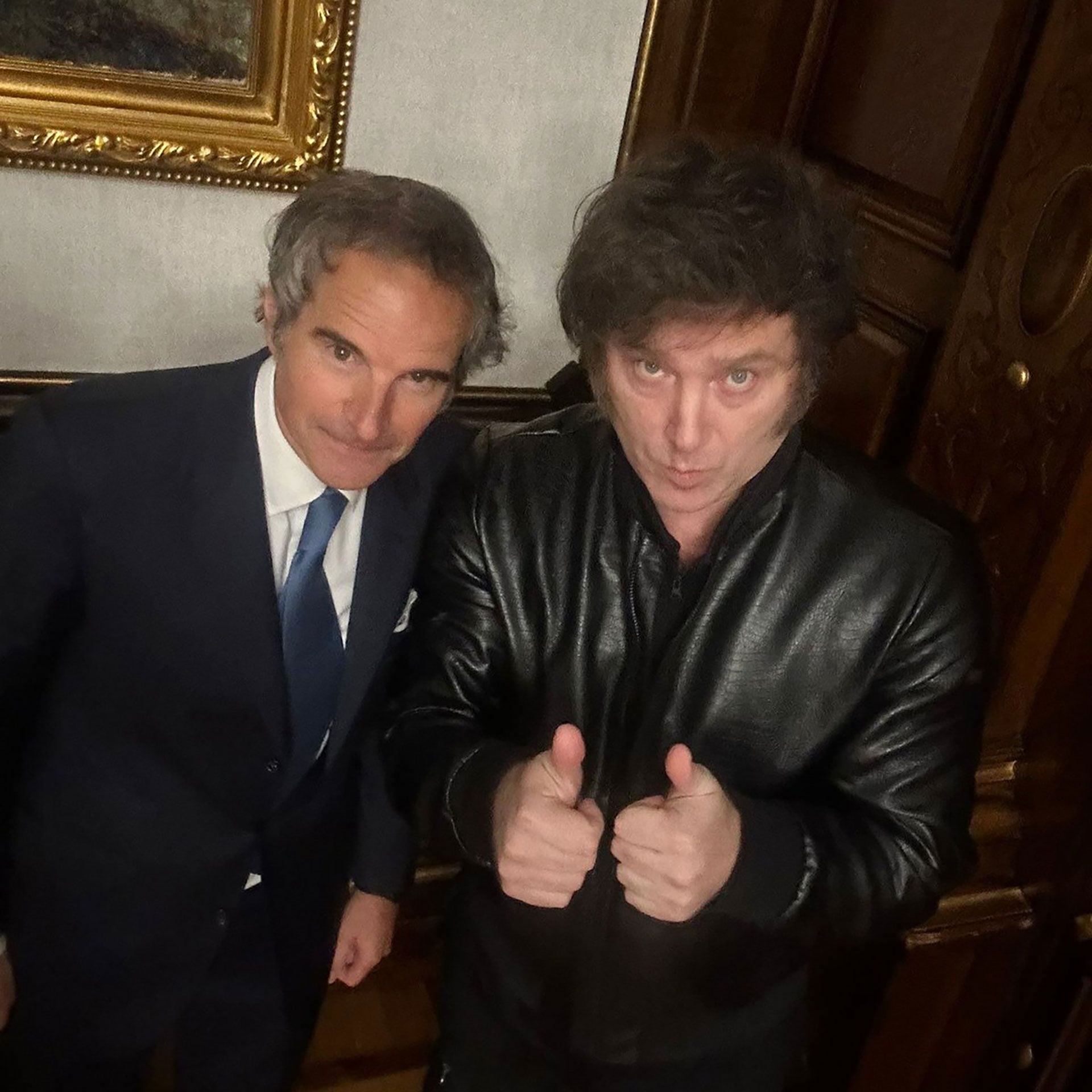 Javier Milei se reunió con Rafael Grossi, el argentino director general del OIEA