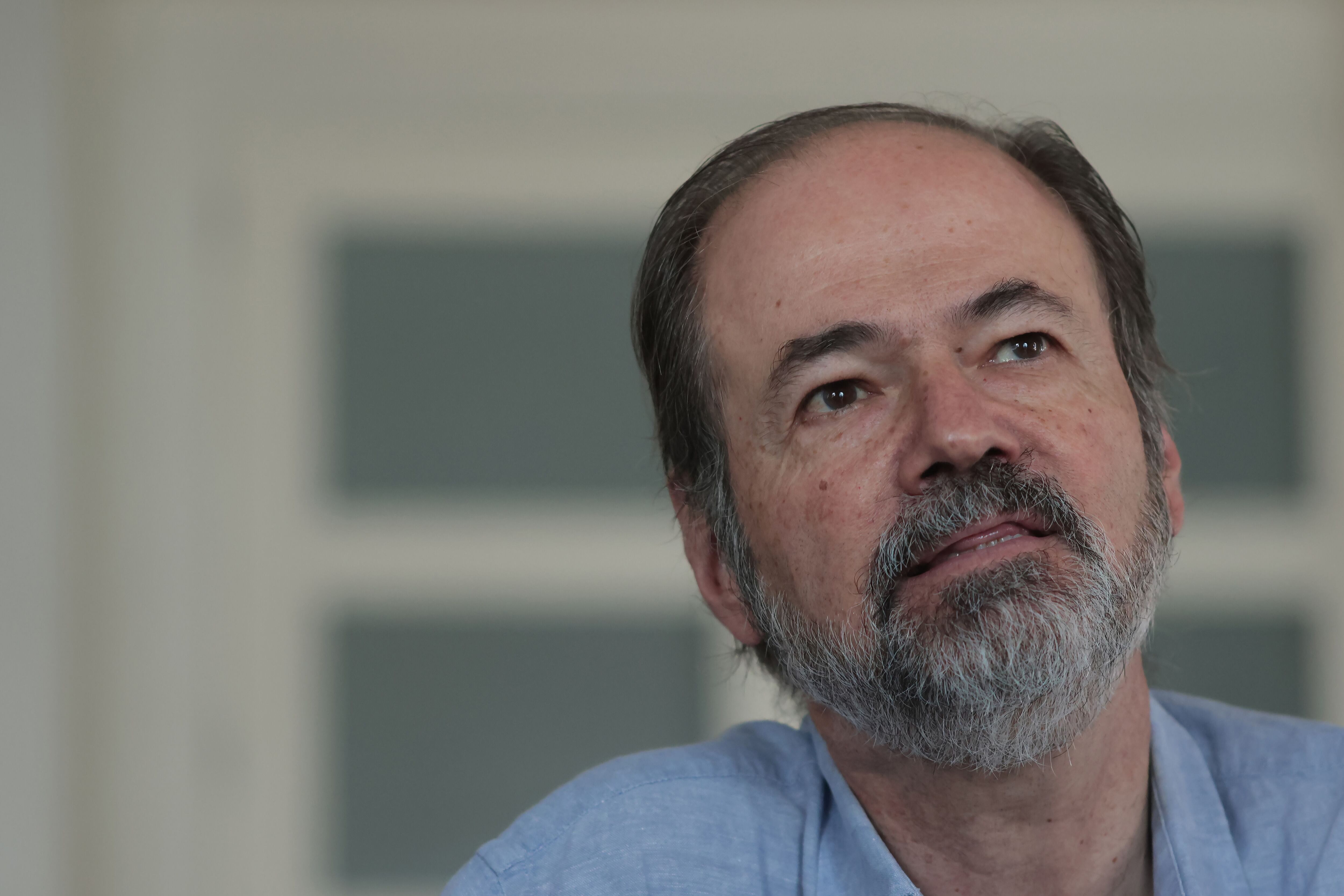 Juan Villoro participó en el festival literario Centroamérica Cuenta en Ciudad de Panamá. EFE/ Gabriel Rodríguez
