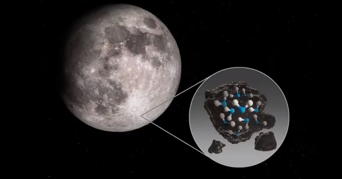 La NASA ha confirmado que hay más agua en la luna de lo que se creía