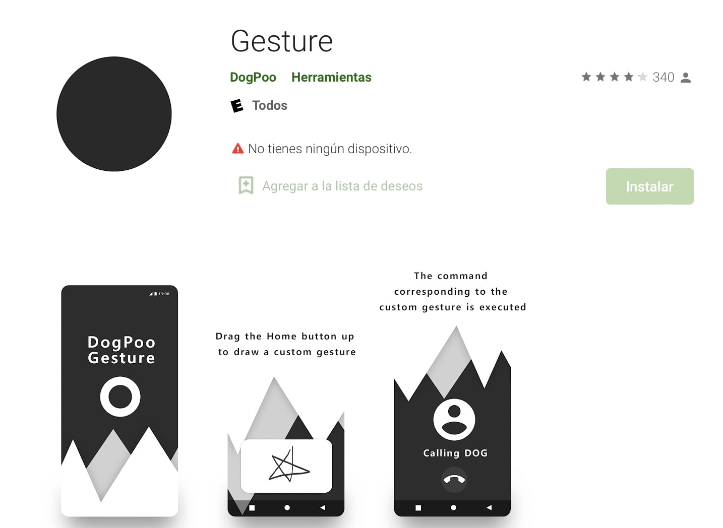 Gesture App. (photo: Google Play Store)